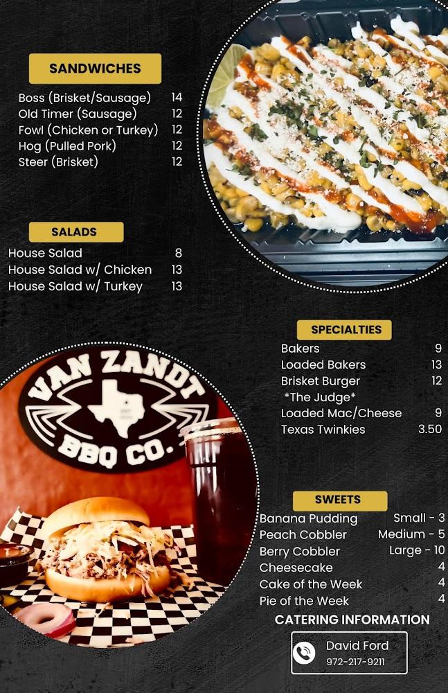 Van Zandt Bbq & Catering Co Old Timer